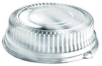 Vicbay Plastic High Dome Lid For Catering Tray Clear 12" - 36/CASE
