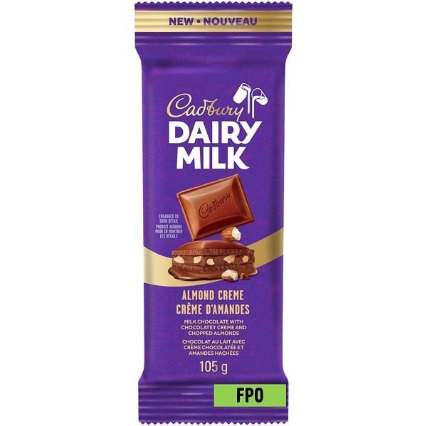 Mondelez Cadbury Dairy Milk Almond Creme 105g - 12/BOX (6)