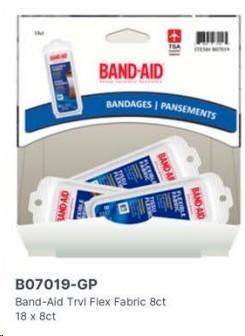 Gravity Pack - Band-Aid Flex Fabric Travel Pack - 8ct - 18/BOX - SOLD BY BOX - (1) (07019)