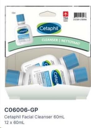 Gravity Pack - Cetaphil Gentle Facial Cleanser - 60mL - 12/BOX - SOLD BY BOX - (1) (06006)