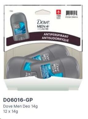 Gravity Pack - Dove Men+Care Antiperspirant - 14g - 12/BOX - SOLD BY BOX - (1) (06016)