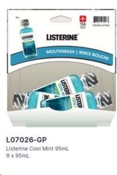 Gravity Pack - Listerine Cool Mint Mouthwash - 95mL - 9/BOX - SOLD BY BOX - (1) (07026)