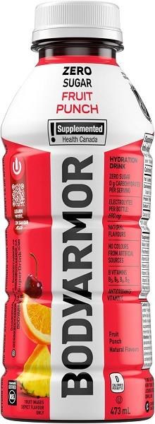 BOTTLE - Bodyarmor Zero Sugar Fruit Punch - 12 x 473mL - SOLD BY CASE (01350) (413530)