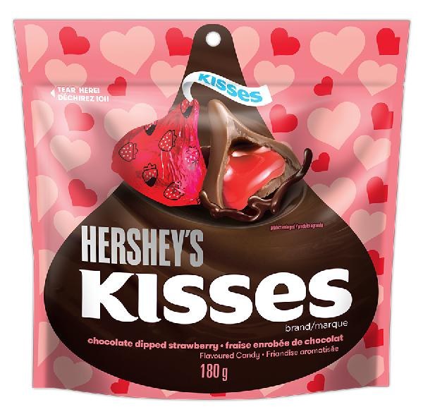 Hershey Kisses Chocolate Dipped Strawberry Peg 180g (21) (30527)