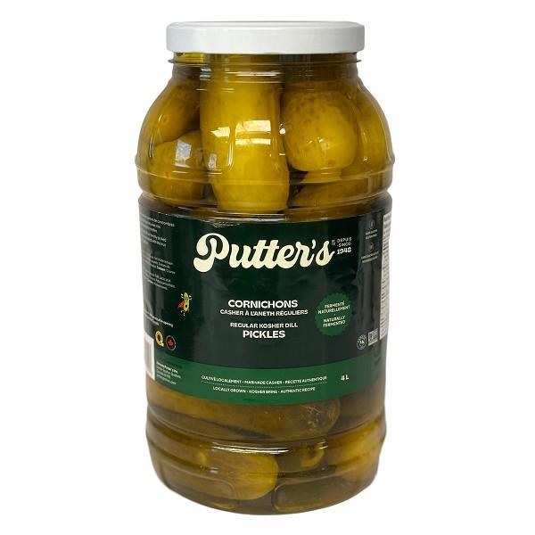 Putter's Kosher Dill Pickles Whole - 4L (2) (01110)