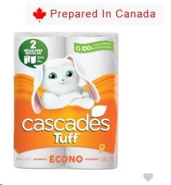 Cascades Tuff Econo Paper Towels 2-Ply 45 Sheets 2 Regular Rolls (24)(77793)