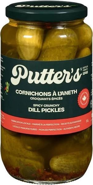Putter's Dill Pickles Spicy - 1L (12) (01020)