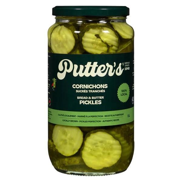 Putter's Bread & Butter Pickles - 1L (12) (00310)