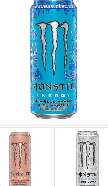 CAN - Monster Energy Ultra ZERO SUGAR - Variety - 24 x 473mL - SOLD BY CASE - (1) (XXXXX) (Costco)
