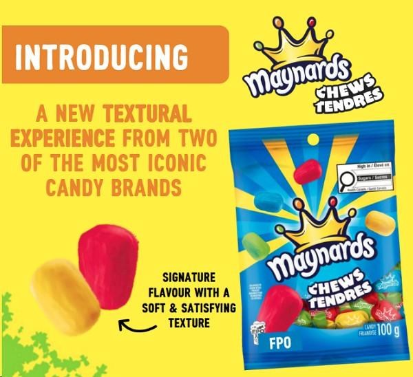 Mondelez Maynards Chews Peg Bag - 100g (12) (01943)