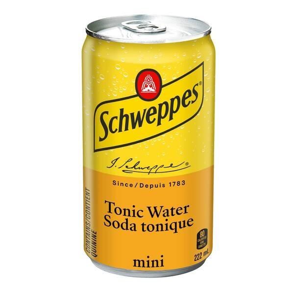 MINI CAN - Schweppes Tonic Water - 24 x 222mL (4 x 6 /CS) - SOLD BY CASE  (PEPSI)
