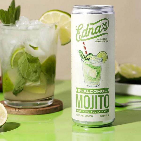 Edna's Non-Alcohol MOJITO Cocktail - 355mL x 4/PKG - SOLD BY PKG (XXXXX)