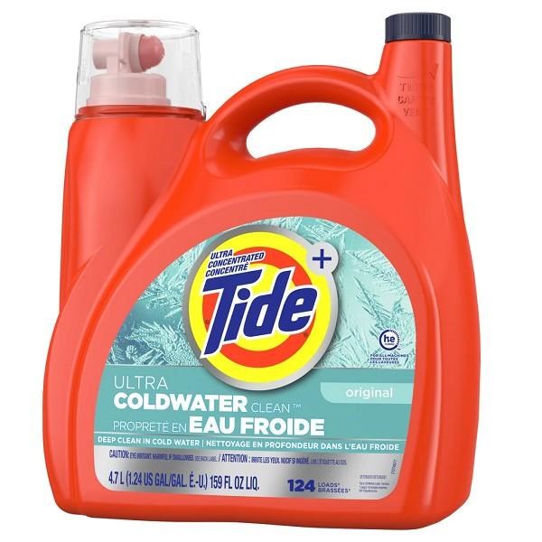 Tide Ultra Liquid Detergent, Coldwater, 124 Loads - 4.7L (20372)