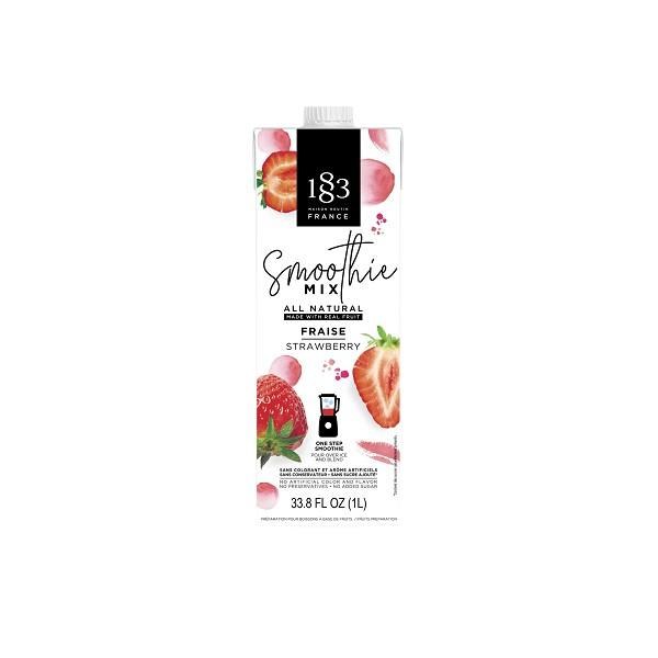 1883 - 100% Fruit Smoothie Mix - STRAWBERRY - 8 x 1L - (XXXXX)