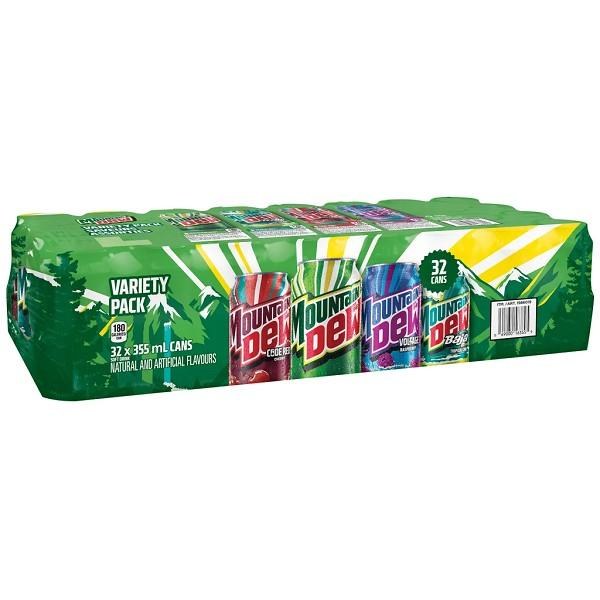 CAN - Mountain Dew Variety, 355mL x 32/PKG (16355)