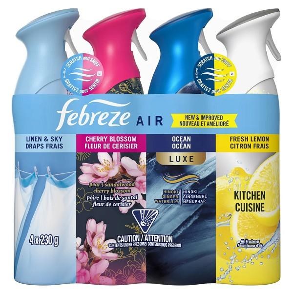 Febreze Air Refresher, Variety Pack, 4 x 230g - SOLD BY PKG (23606)