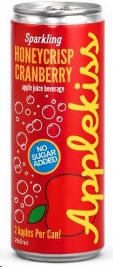 Sparkling Honeycrisp Applekiss- Honeycrisp Cranberry  - 12 x 250ml (80003)