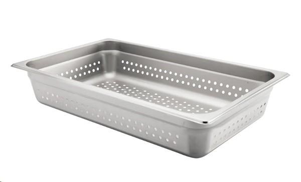 Steam Pan Insert, Stainless Steel Insert, Perforated, 4" Deep, Full Size (XXXXX)