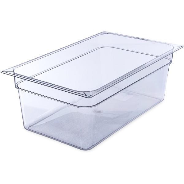 Carlisle Clear Plastic Insert, Cold Food Pan, 8" Deep, Full Size (84474)