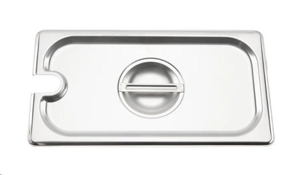 Cover, Notch, 1/3 Size, for Steam Pan Insert, Stainless Steel Insert (XXXXX)
