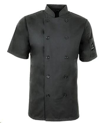 Coloured Chef Coats Charcoal Unisex 5353SS  (XS TO XL)