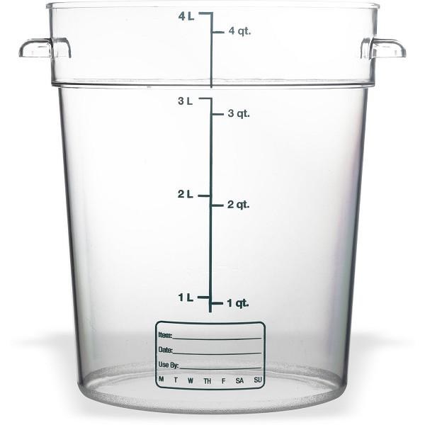 StorPlus Round Food Storage Container 4 qt - Clear - 1/EACH (1076407)