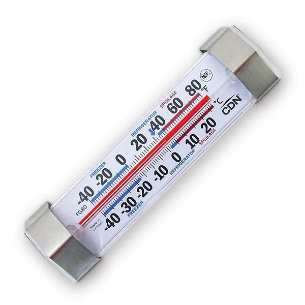CDN Fridge/Freezer Dial Thermometer -40Â°F to 80Â°F - 1/EACH (FG80)