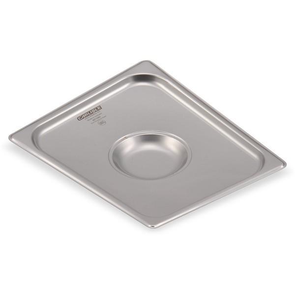 DuraPan Stainless Steel Steam Table Hotel Pan Handled Cover 1/2 Size - 1/EACH (607120C) (64797)