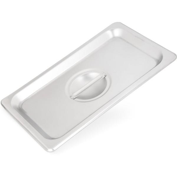 DuraPan Stainless Steel Steam Table Hotel Pan Handled Cover 1/4 Size - 1/EACH (607140C) (65670)