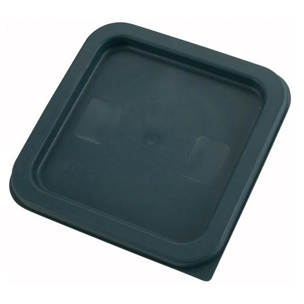 Winco Food Container Cover 2-4QT Square Blue - 1/EACH (PECC-24)