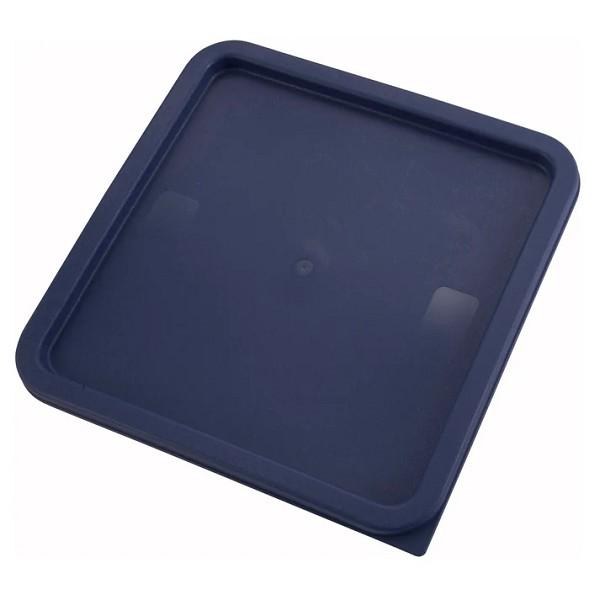 Winco Blue Food Storage Container Lid Fits 12, 18 & 22qt - 1/EACH (PECC-128)