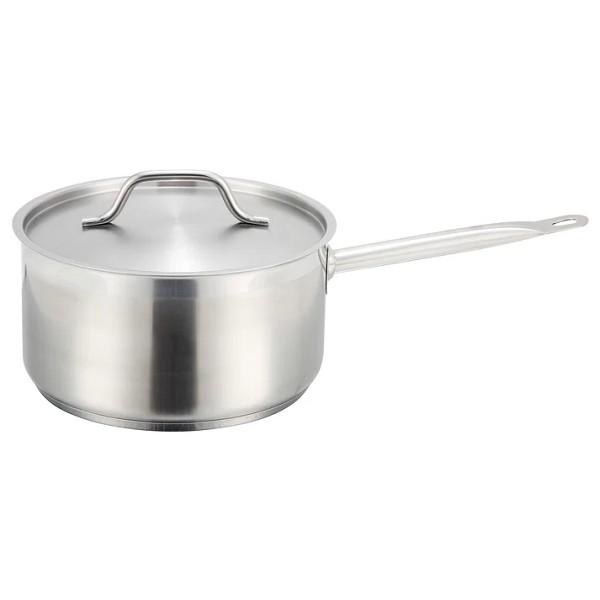 Winco 2qt Stainless Steel Sauce Pan  - 1/EACH (SSSP-2)