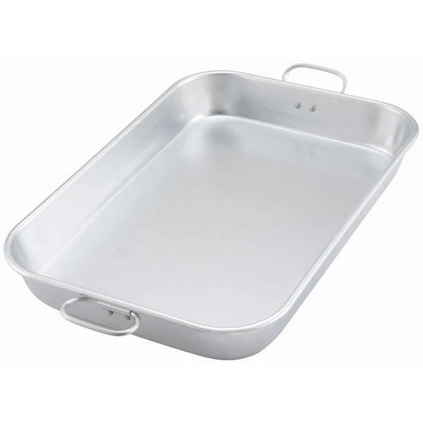 Winco Baking Pan, 17-3/4" x 11-1/2" X 2-1/4"H, rectangular, drop handles, aluminum - 1/EACH (ALBP-1218)