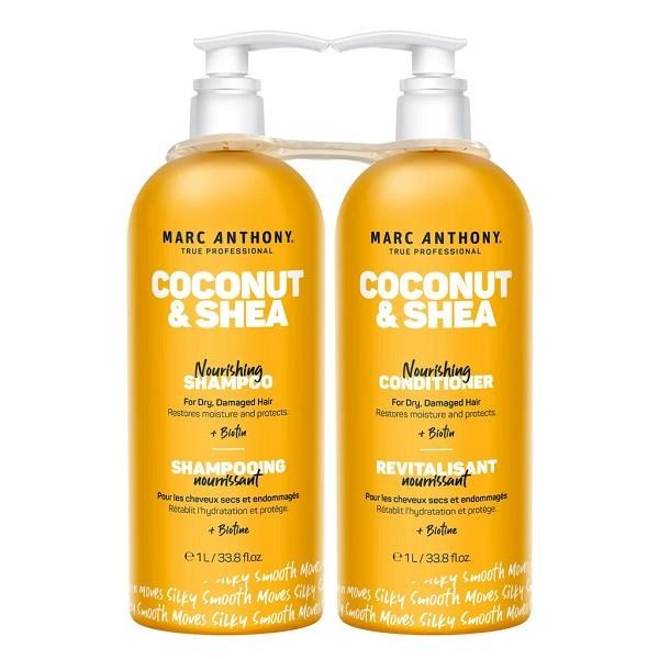Marc Anthony Coconut Oil and Shea Butter - Shampoo and Conditioner - 2 x 1L - SOLD BY PKG (XXXXX)