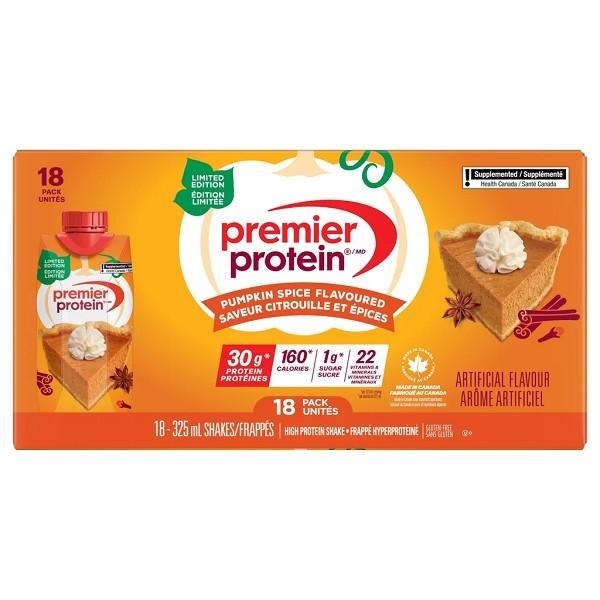Premier Protein High-Protein Pumpkin Spice Shake - 325mL x 18/CS - SOLD BY CASE (80279)