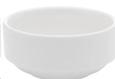 Bowl, 10-1/2 oz. (310ml), 4-1/2" (11.4cm), stackable, round, porcelain, white, Palm - 36/CASE