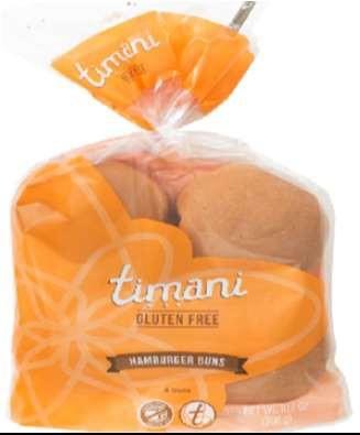 TIMANI GLUTEN FREE HAMBURGER 4 BUNS/Pack (300G)