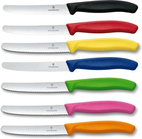 Victorinox Utility Knife Display (24 - 4Â½" Serrated, Round) Assorted - 24/DISPLAY