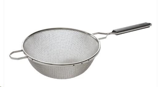 Mesh Strainer, 10.25" Bowl, Double Medium Mesh, SS, Plastic Handle MSTP-10DM