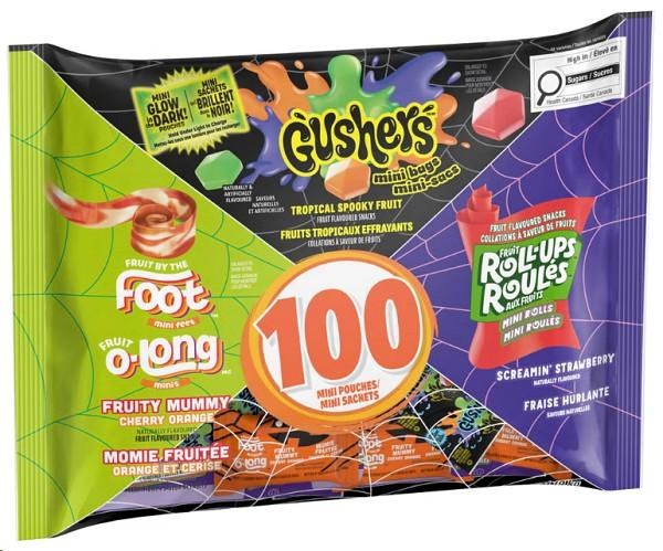 Halloween Candy Variety Pack, 100 Mini Pouches (2049274)