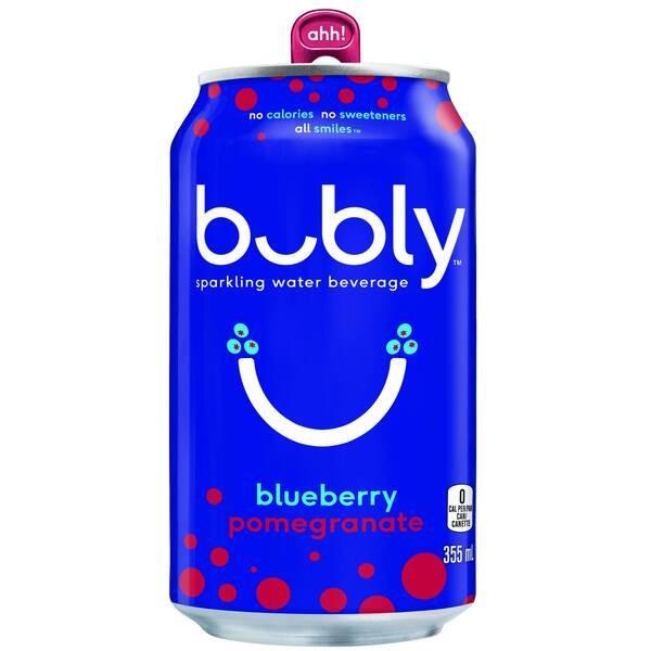 CAN - Bubly Blueberry Pomegranite - 12 x 355mL - SOLD BY CASE (325321) (PEPSI)
