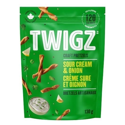 Twigz Pretzels SOUR CREAM & ONION - 130g (12)