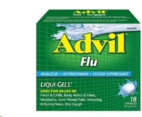 Advil Flu Liqui-Gels Capsules 18ct (36) (53490)