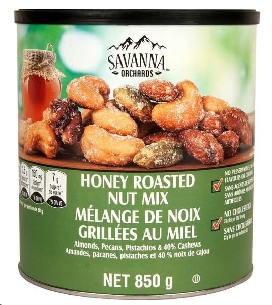 Savanna Orchards Honey Roasted Nut Mix, 850 g (48126)