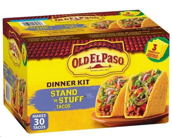Old El Paso Stand 'N Stuff Taco Dinner Kit, 3-pack (13962)