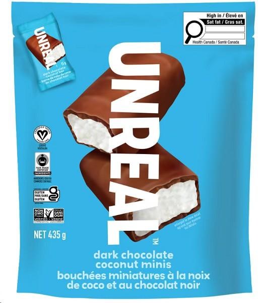 Unreal Dark Chocolate Coconut Mini Bars, 435 g (00688)