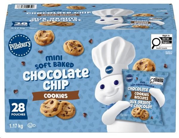 Pillsbury Mini Chocolate Chip Cookies, 28 Ã— 42 g (18567)