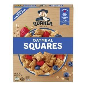 Quaker Oat Squares Cereal - 500g (12) (71056)