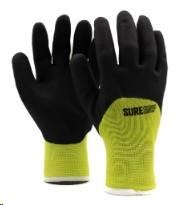 WORKHORSE Thermal Hi-Vis Latex Knuckle Coat Nitro Palm Gloves,  L (90-455) (11NKPUHVLCXLQ)