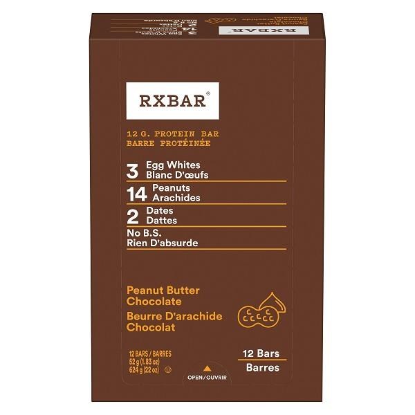 Kellanova RXBAR Peanut Butter Choc Protein Bar 52g - 12/BOX (6) (00763)